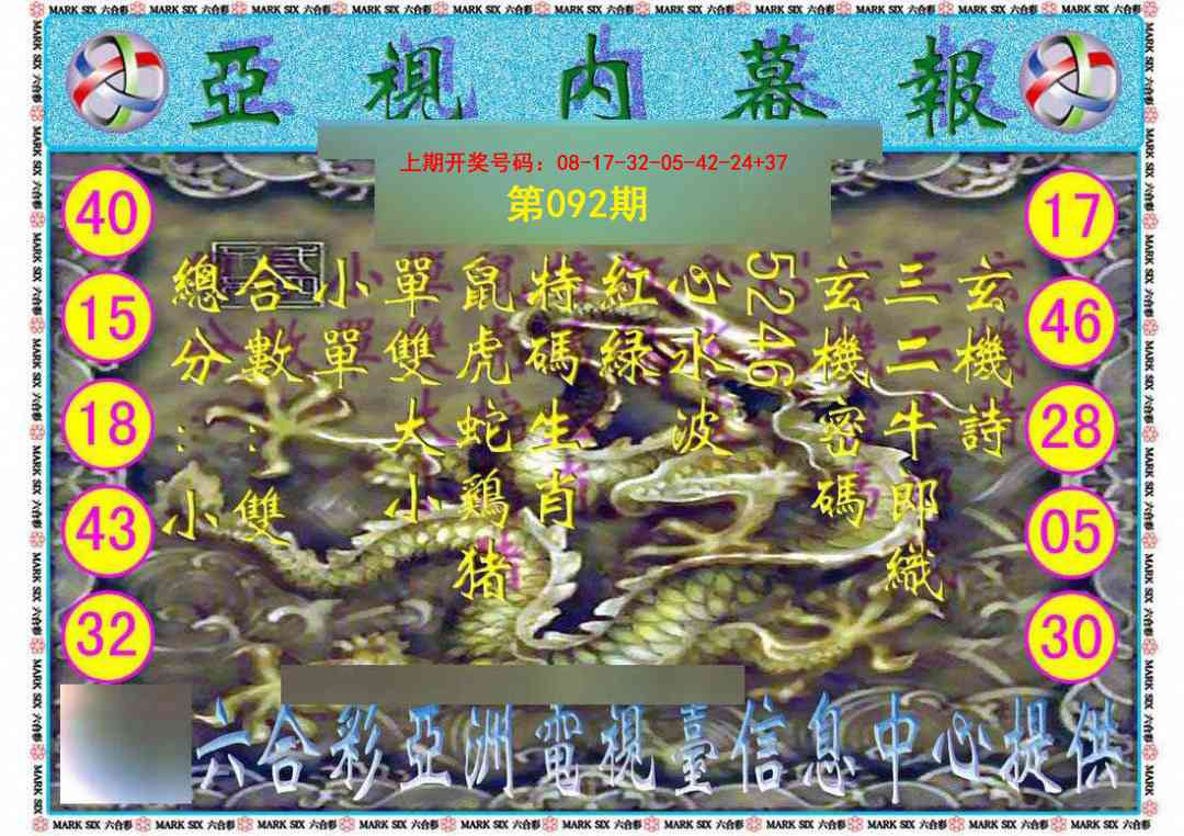 092期亚视内幕报[图]